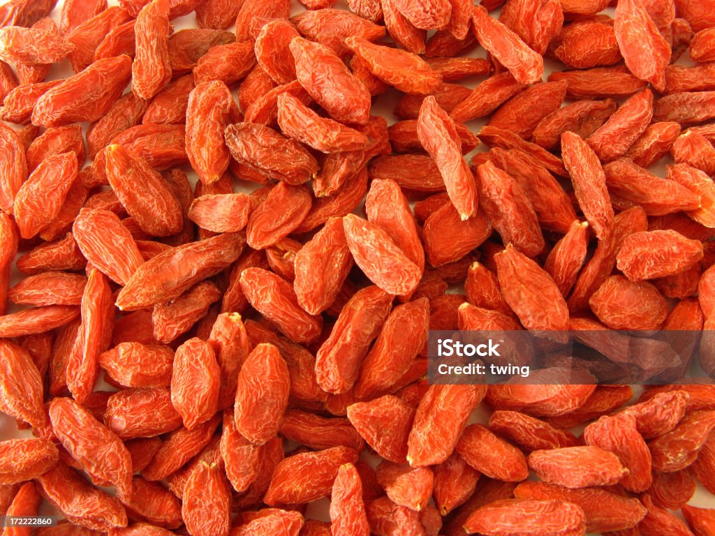 Frutos Goji close-up - Foto de stock de Alimentação Saudável royalty-free