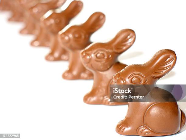 In Linea - Fotografie stock e altre immagini di In fila - In fila, Uova di Pasqua al cioccolato, Animale