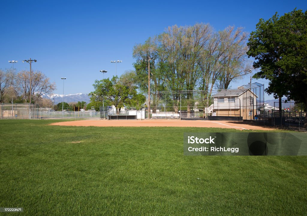 Do lado esquerdo do campo - Royalty-free Campo de Basebol Foto de stock