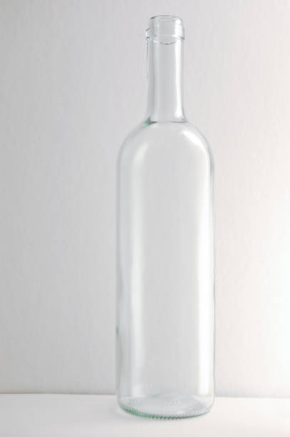 Glass bottle stock photo
