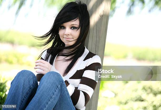 Girl Sitting At Vinyards Stock Photo - Download Image Now - 16-17 Years, 18-19 Years, Adolescence