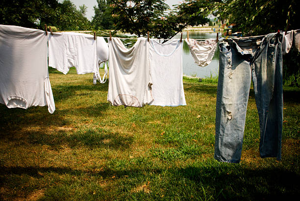 istock Laundry hanging out to dry 172223808