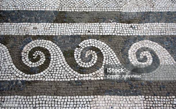 Onda Mosaico Romano - Fotografie stock e altre immagini di Mosaico - Mosaico, Stile classico romano, Motivo a onde