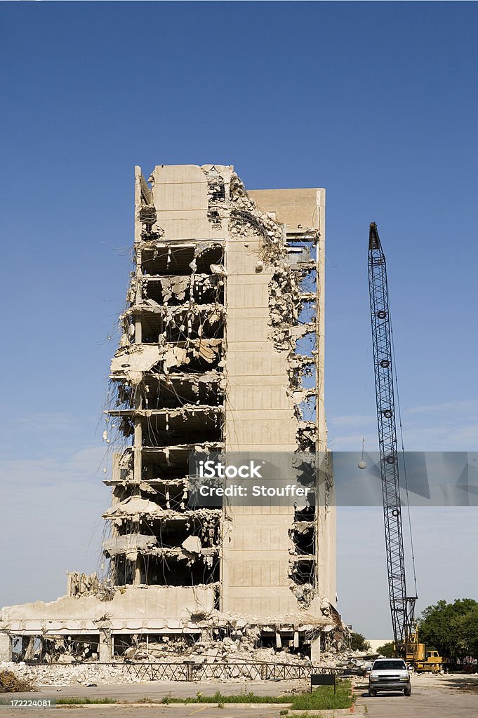 Gebäude Abbrucharbeiten - Lizenzfrei Abgerissen Stock-Foto