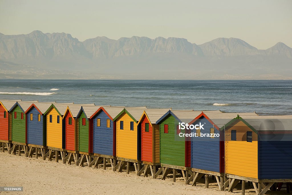 Cabañas en la playa - Foto de stock de Agua libre de derechos