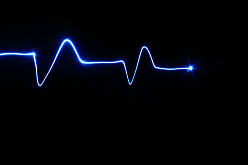 EKG-like blips done with LED - nice looking.I would love to hear how this image is used. Thank you.