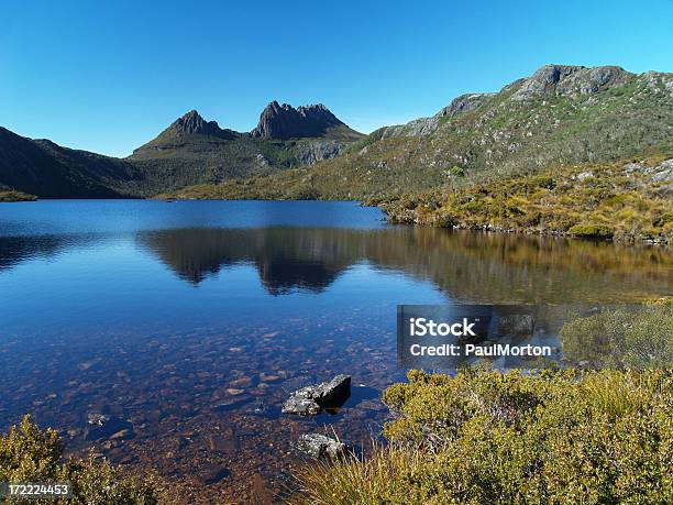 Cradle Mountain Tasmania Foto de stock y más banco de imágenes de Lago - Lago, Tasmania, Agua