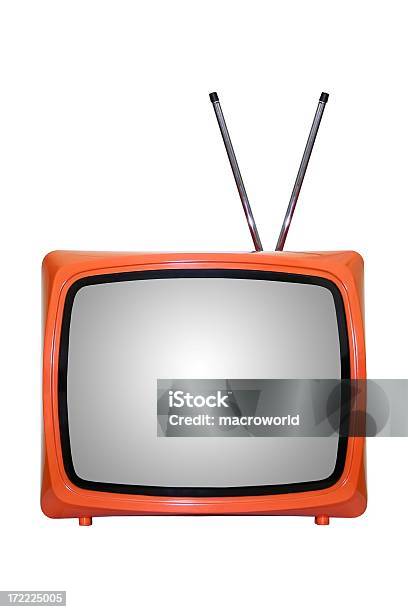 Stary Telewizor - zdjęcia stockowe i więcej obrazów Białe tło - Białe tło, Powrót do retro, Telewizor