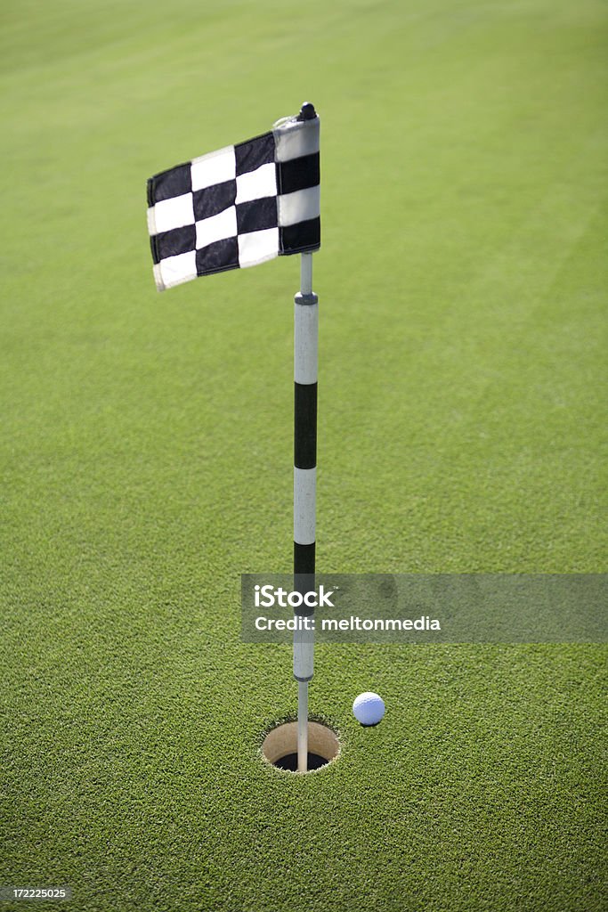 Поле для гольфа Лужайка вокруг лунки - Стоковые фото Golf Swing роялти-фри