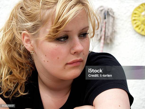 Sweet Thoughtful Teenager Stock Photo - Download Image Now - 14-15 Years, Adolescence, Beautiful People