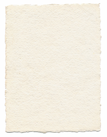 A piece of thick textured paper isolated on white. Great for backgrounds.
