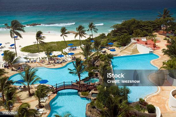 Resort Tropicale Piscine - Fotografie stock e altre immagini di Acqua - Acqua, Adagiarsi, Albero