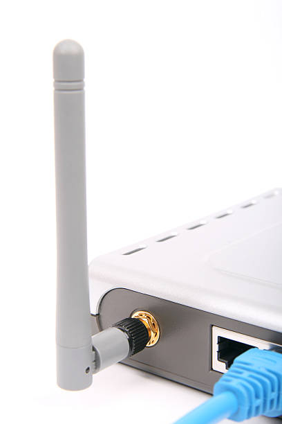 router inalámbrico - wireless technology modem computer port cable fotografías e imágenes de stock
