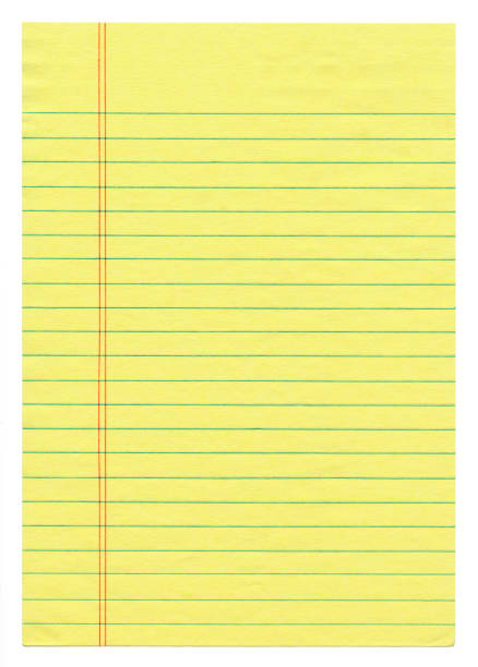 istock Lined Yellow Legal Paper Isolated on White 172225625