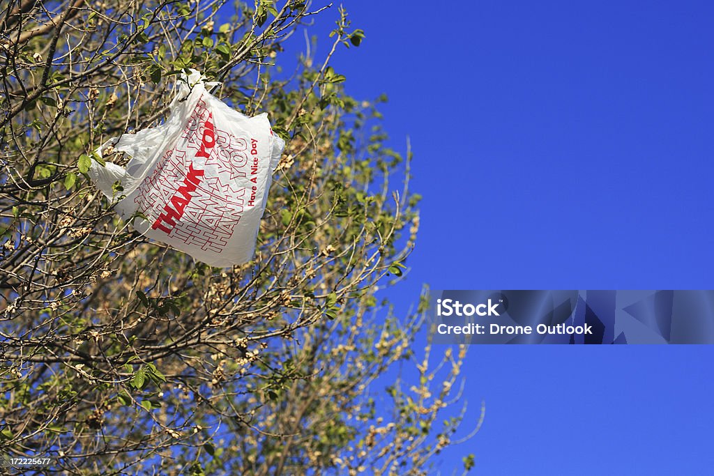 Vielen Dank, dass Sie keine Abfälle - Lizenzfrei Plastiktüte Stock-Foto