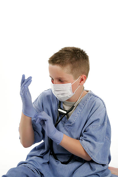 医師 2 - surgical glove surgical mask protective glove mask ストックフォトと画像