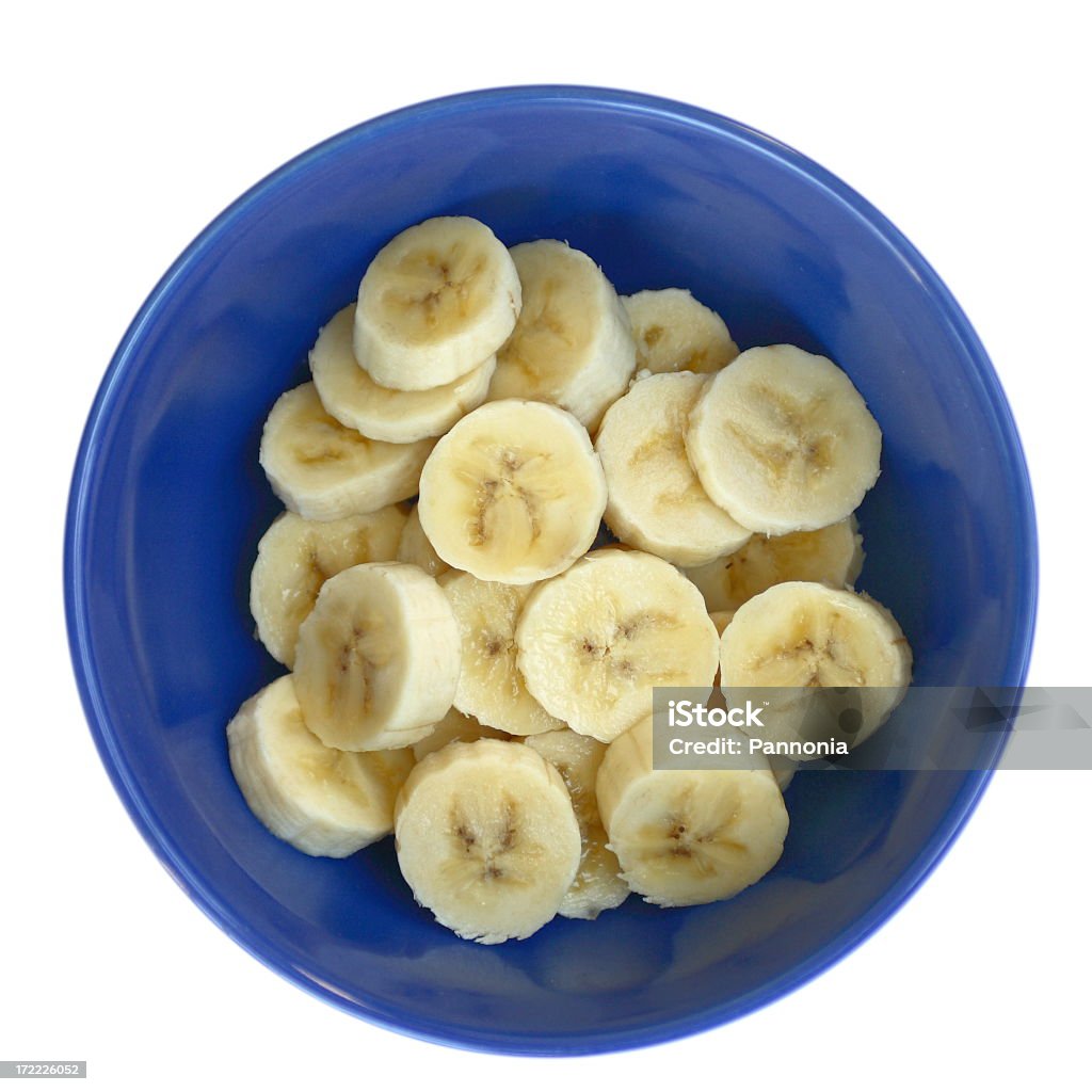 Bananas in Blue Bowl Banana Stock Photo