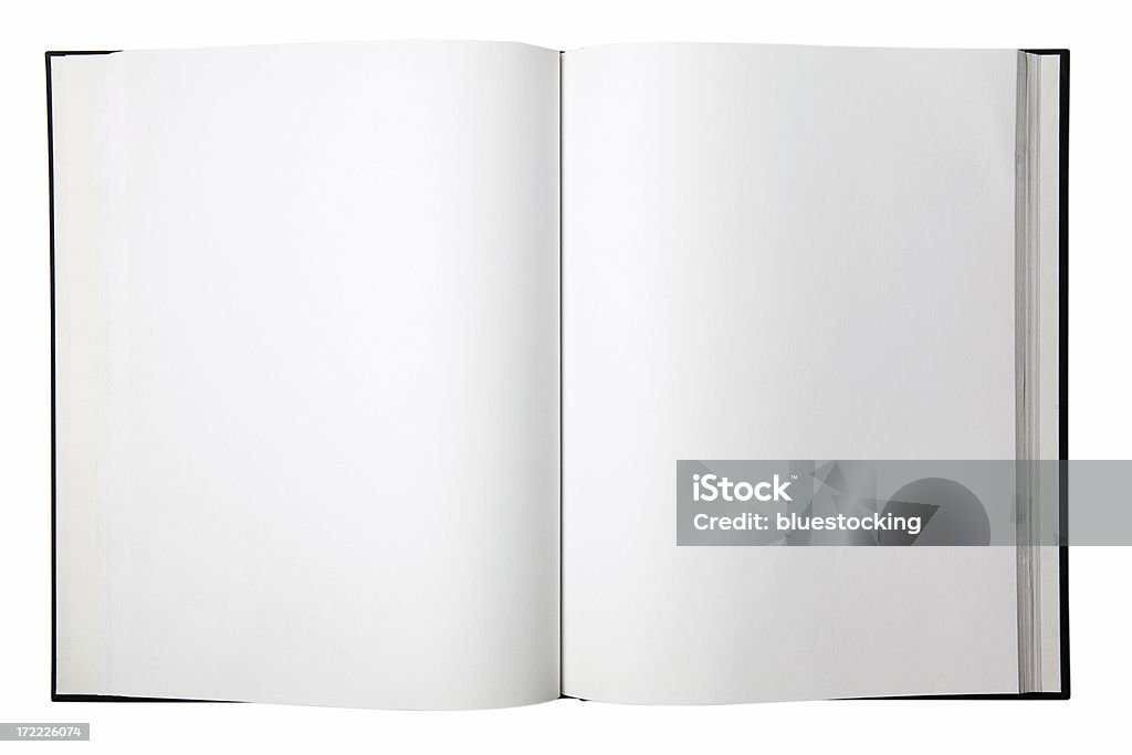 Blank Open Book An open book with blank white pages Book Stock Photo