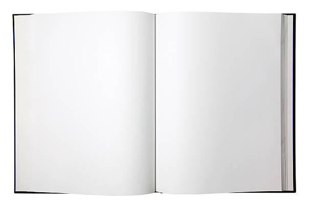 Blank Open Book stock photo