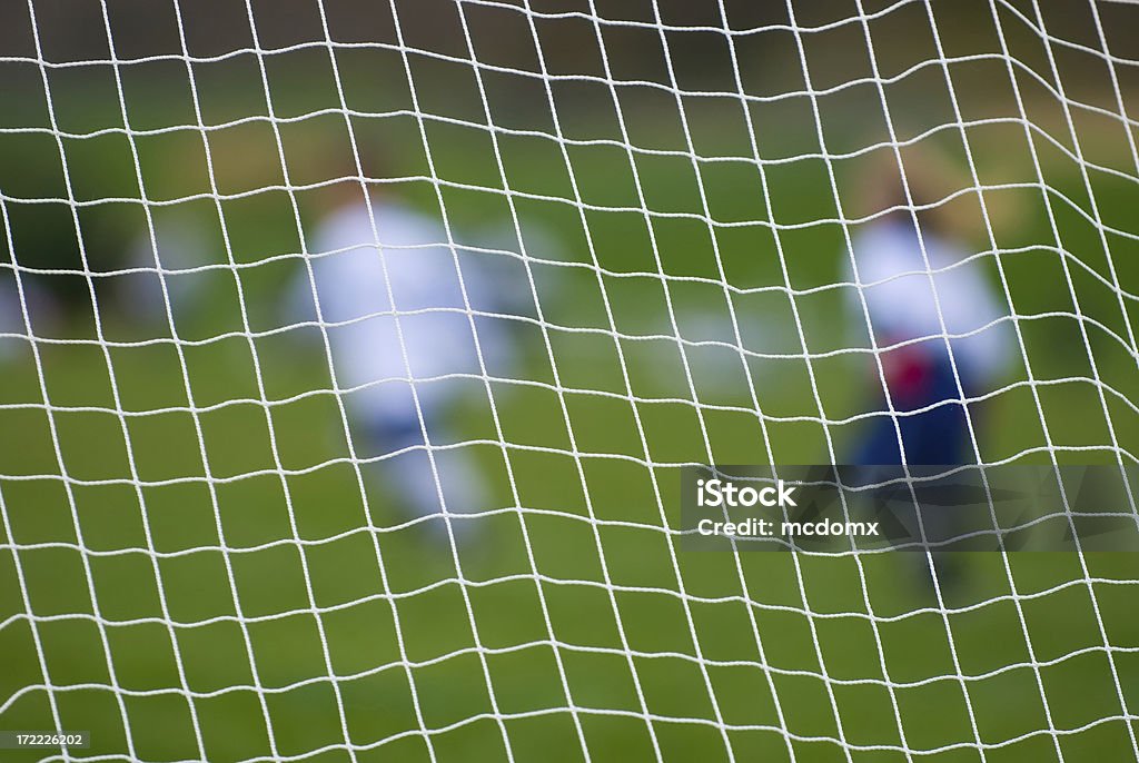 Fußball Ziel netto - Lizenzfrei Fußballmannschaft Stock-Foto