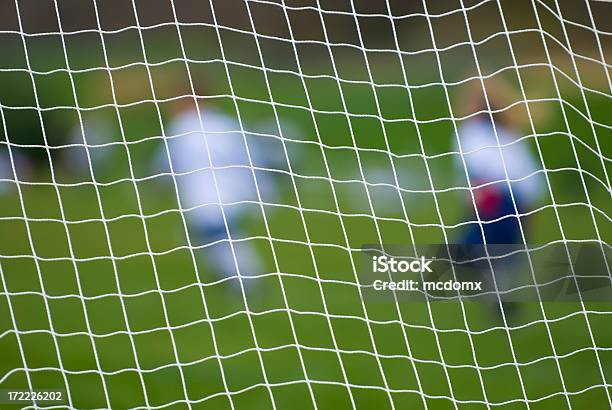 Goal Di Calcio Rete - Fotografie stock e altre immagini di Sfocato - Sfocato, Squadra di calcio, Calcio - Sport