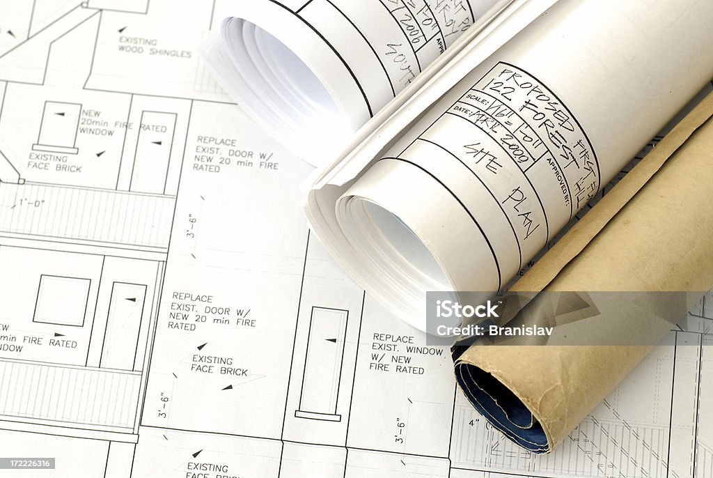 Confusing Blueprints Blueprints 71 Stock Photo - Download Image Now - Blueprint ...