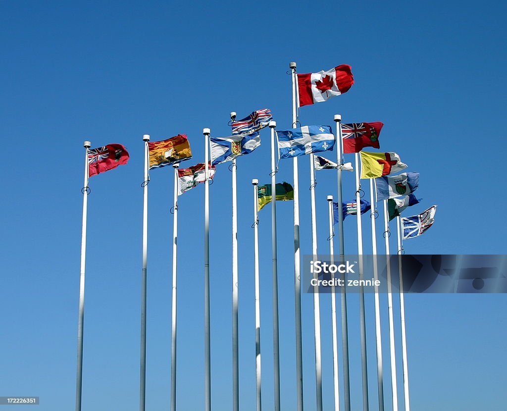 Flags_canada_provinces - Lizenzfrei Flagge Stock-Foto