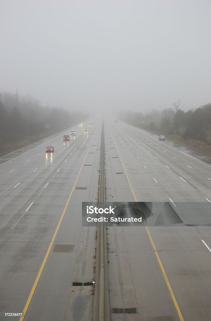 Freeway bei schlechtem Wetter - Lizenzfrei Amerikanische Kontinente und Regionen Stock-Foto