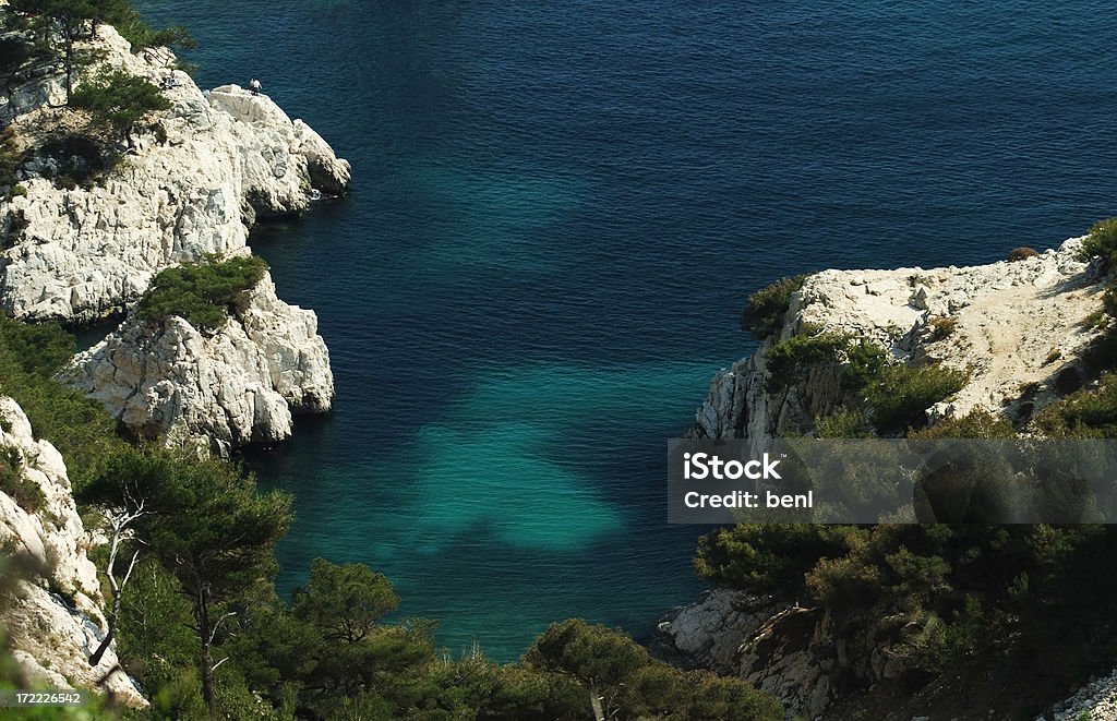 Les Calanques, França - Royalty-free Azul Foto de stock