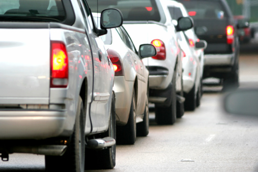 the view while sitting in rush hour traffic in the morningPlease see my similar photos: