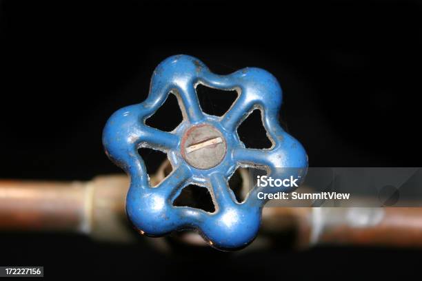Blue Shutoff Klappe Stockfoto und mehr Bilder von Ventil - Ventil, Wasser, Blau