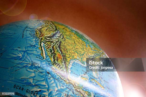 Mapa Mundial Foto de stock y más banco de imágenes de Azul - Azul, Color - Tipo de imagen, Esfera