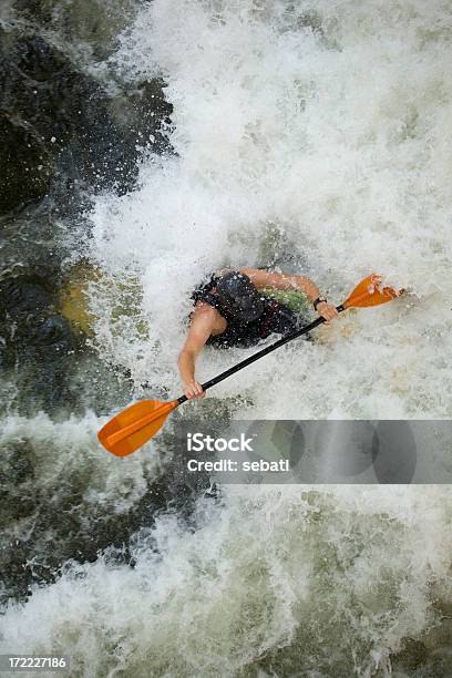 Extreme Whitewater Kayaking Stock Photo - Download Image Now - Active Lifestyle, Activity, Adult