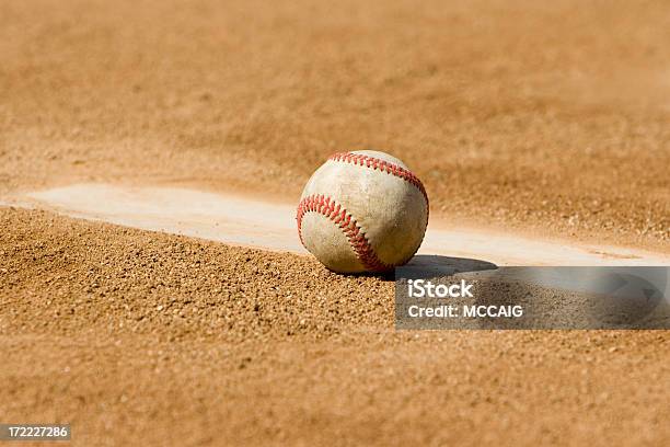 Baseball In Der Pitchers Mound Stockfoto und mehr Bilder von Baseball - Baseball, Baseball-Spielball, Erdreich