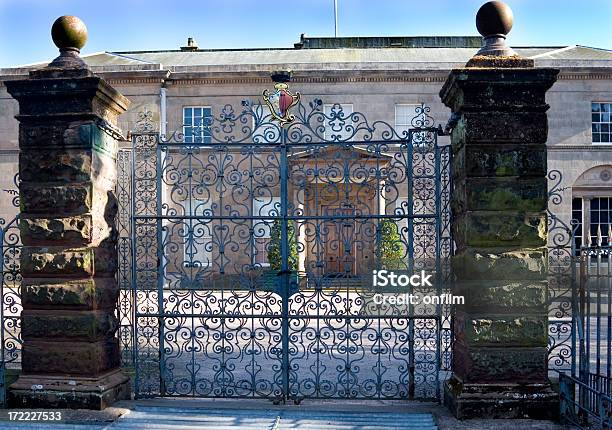 Mansion Gates Stock Photo - Download Image Now - Gate, Mansion, Architectural Column