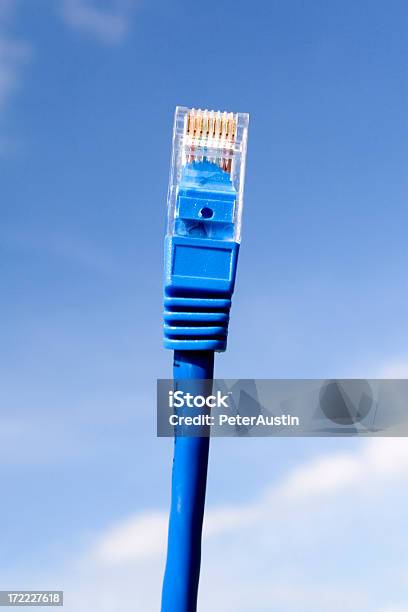 Cabo De Rede Azul - Fotografias de stock e mais imagens de Arame - Arame, Azul, Azul Real