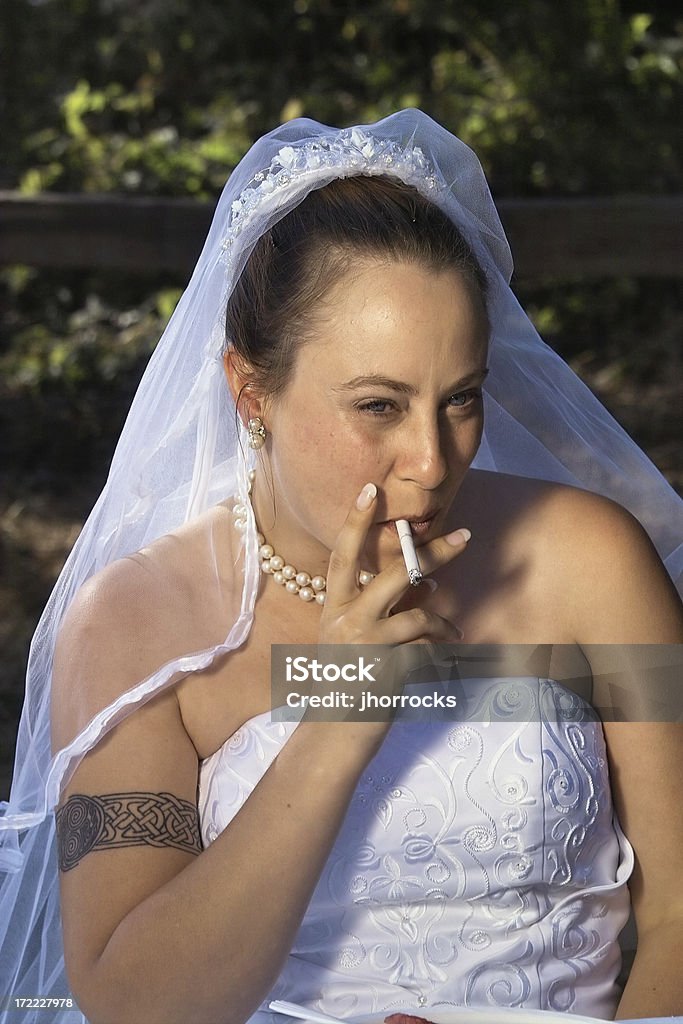 Rauchen Braut - Lizenzfrei Braut Stock-Foto