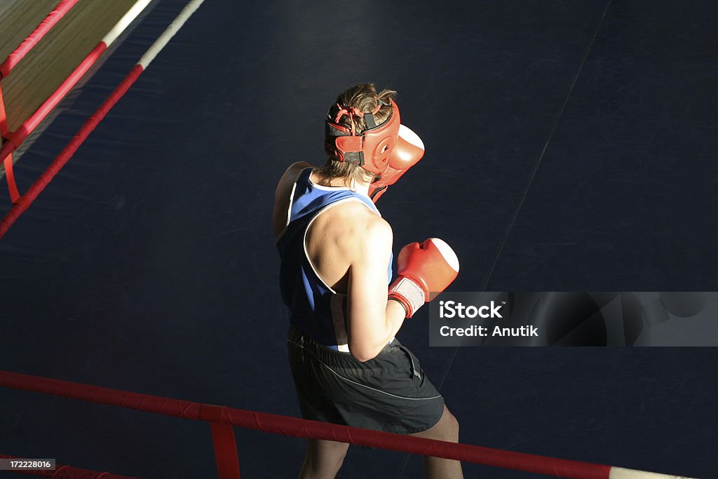 Pugilato allenamento sul ring - Foto stock royalty-free di Allenamento