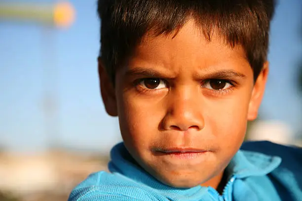 beautiful young aboriginal boy