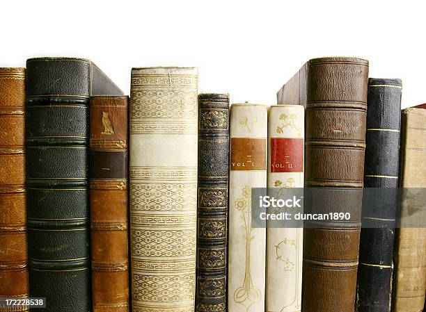 Foto de Reserve e mais fotos de stock de Lombada de livro - Lombada de livro, Antigo, Fora De Moda - Estilo