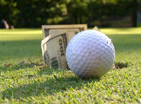 [font=zapfino]Golf ball with money in hole.[/font]