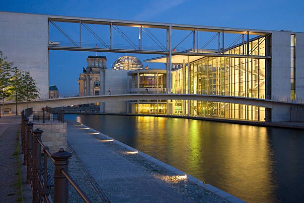 istock Berlin Government Area At Night 172229009
