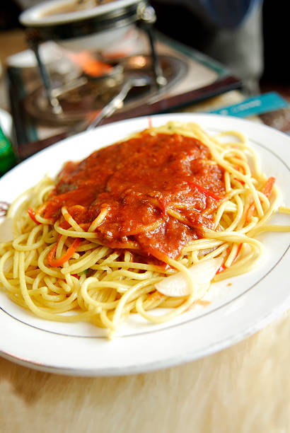 istock Plate of spagetti and sauce 172229025