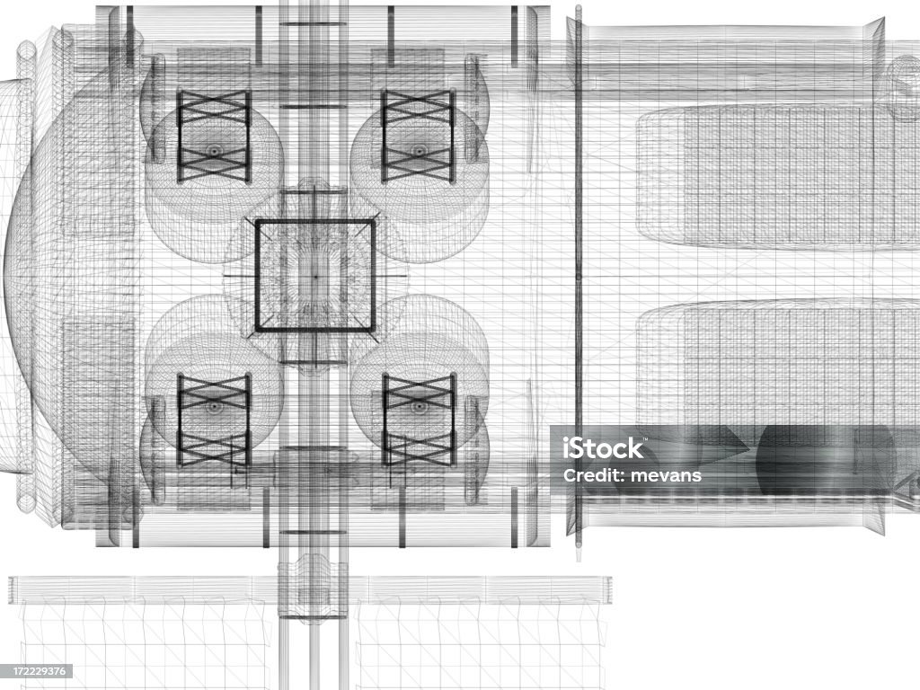 Desenho técnico (genérico - Royalty-free Componente Elétrico Foto de stock