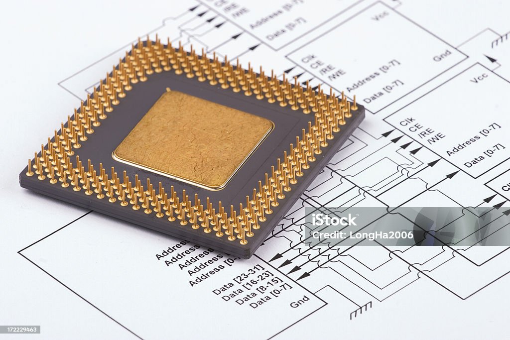 CPU#3 - Foto de stock de Semicondutor royalty-free