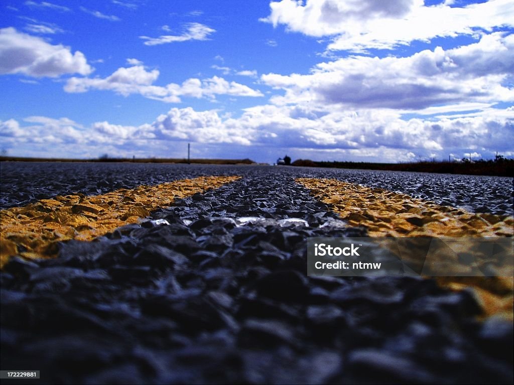 La strada aperta - Foto stock royalty-free di Albero