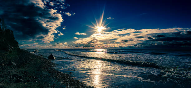 Sunset above the sea