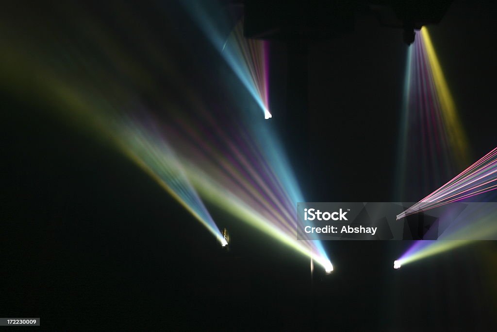Espectáculo de luces láser - Foto de stock de Abstracto libre de derechos