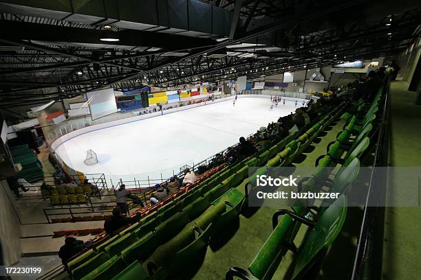 Ice Rink Inside An Arena Stock Photo - Download Image Now - Amateur, Ice Hockey Rink, Stadium
