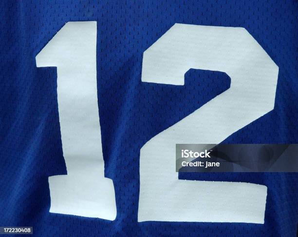 Twelve Stock Photo - Download Image Now - Jersey - England, American Football - Sport, Jersey Fabric